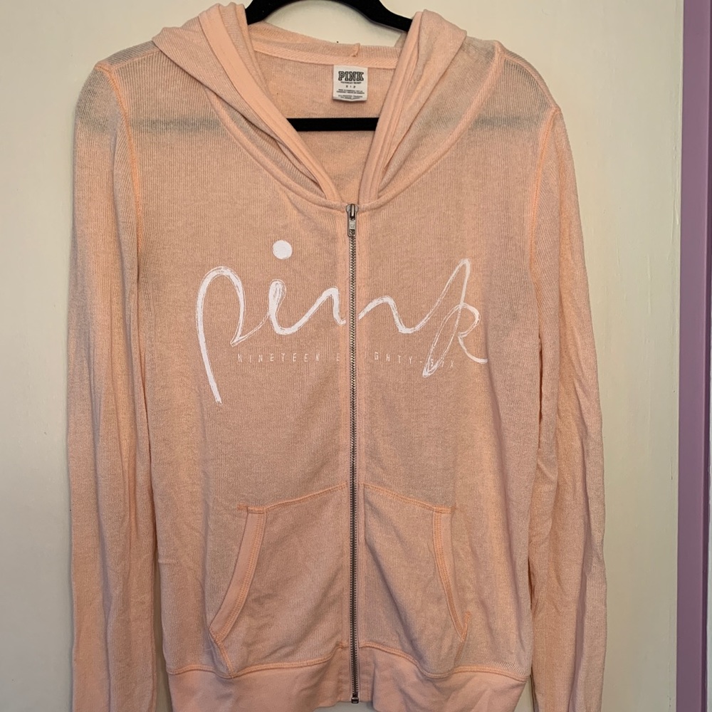 Pink zip up jacket